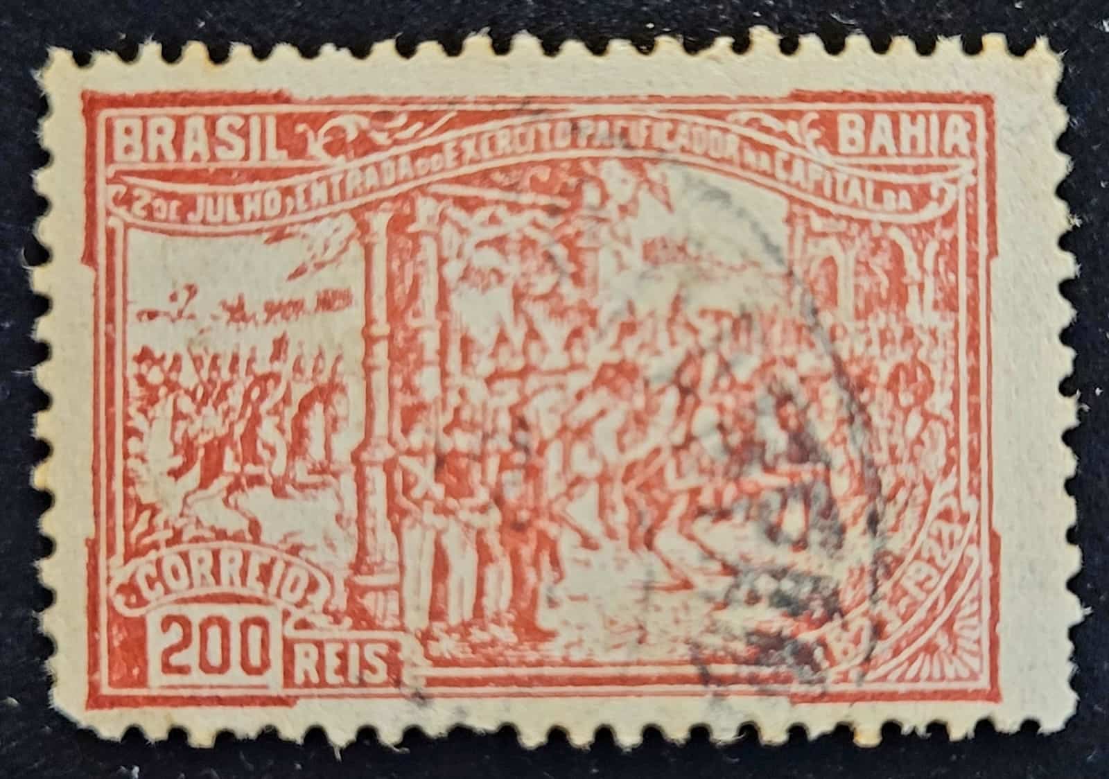 Comemorativos - RHM C0017 (Usado) Centenário da Entrada do Exército Pacificador na Bahia - 12/07/1923 (Selos do Brasil)