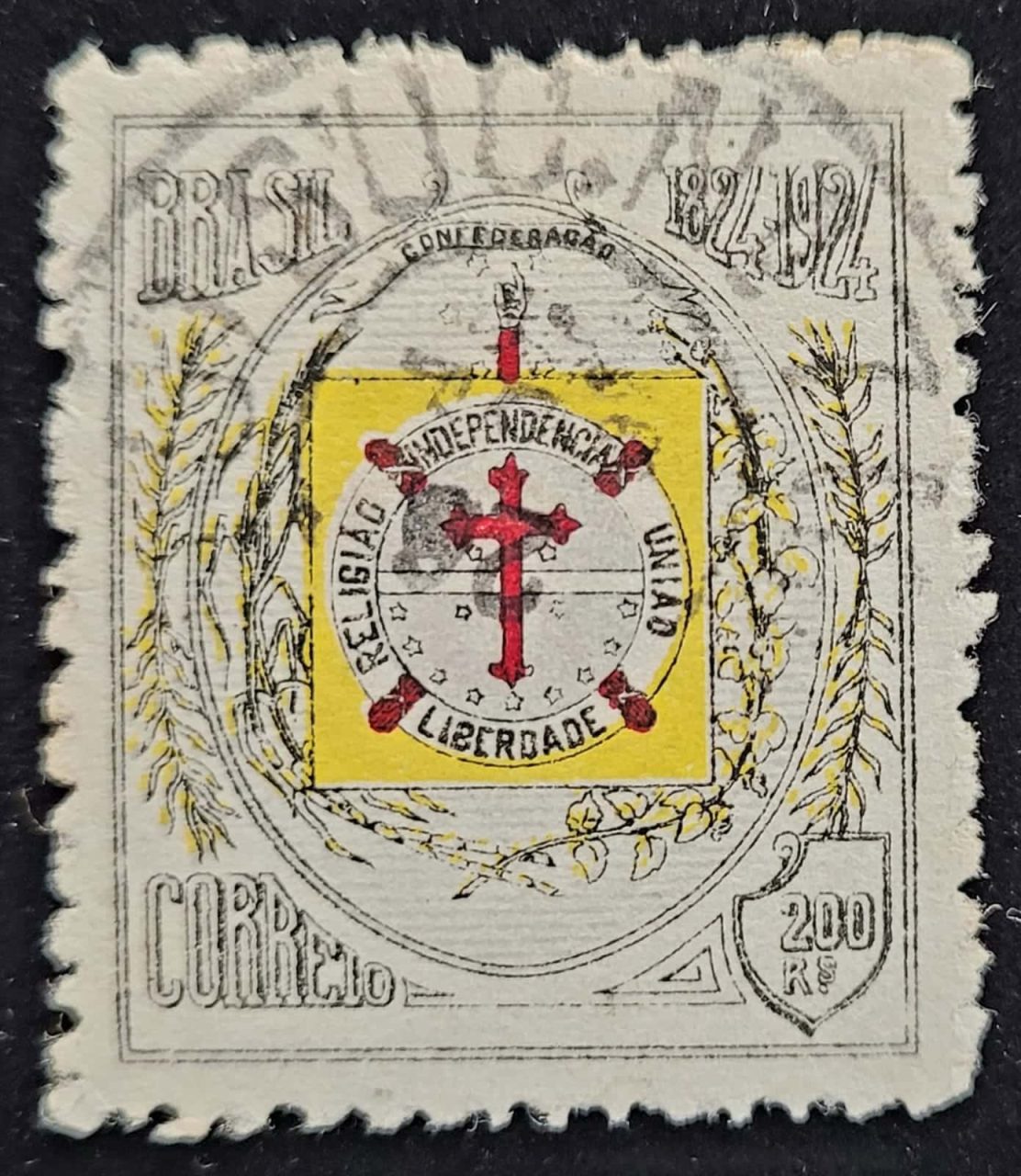 | Casa do Colecionador Comemorativos - RHM C0018 (Usado) Centenário da Confederação do Equador - 02/07/1924 (Selos do Brasil)