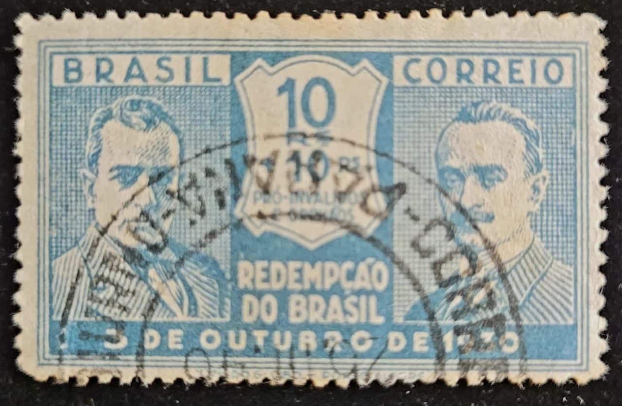 Comemorativos - RHM C0027 (Usado) 10 Réis - Revolução de 3 de Outubro de 1930 - 29/04/1931 (Selos do Brasil)