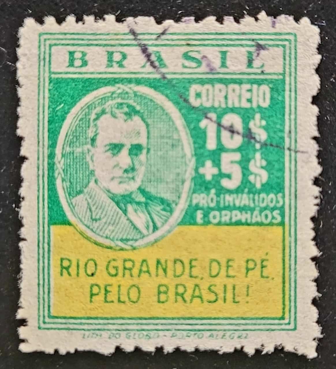 | Casa do Colecionador Comemorativos - RHM C0040 (Usado) 10.000 Réis - Revolução de 3 de Outubro de 1930 - 29/04/1931 (Selos do Brasil)