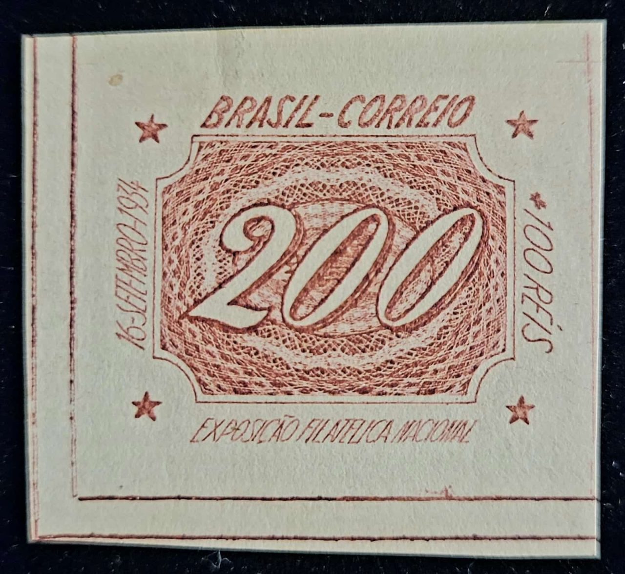 | Casa do Colecionador Comemorativos - RHM C0070 (Novo com Goma) 200 Réis+100 Réis - Exposição Filatélica Nacional Rio de Janeiro/RJ - 16/09/1934 (Selos do Brasil)