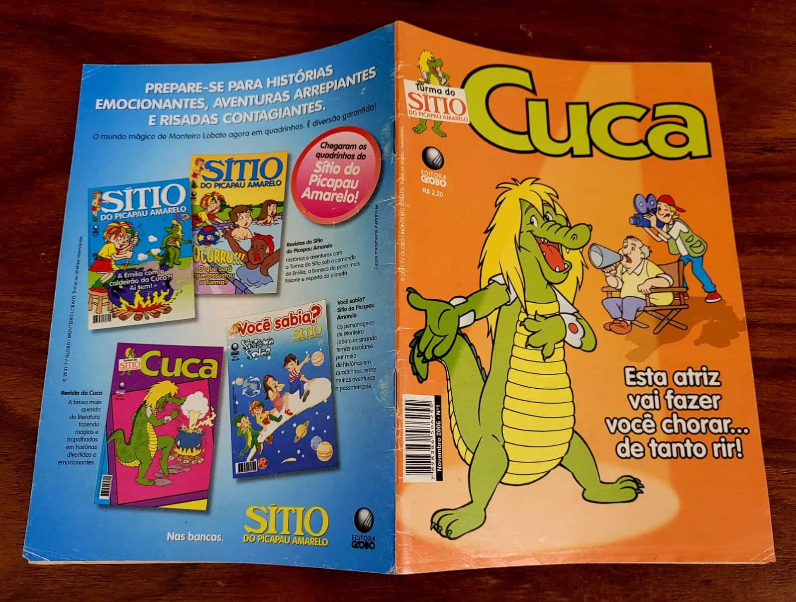 | Casa do Colecionador Cuca - Turma do Sítio do Picapau Amarelo Nº 01 (Editora Globo) Novembro 2006