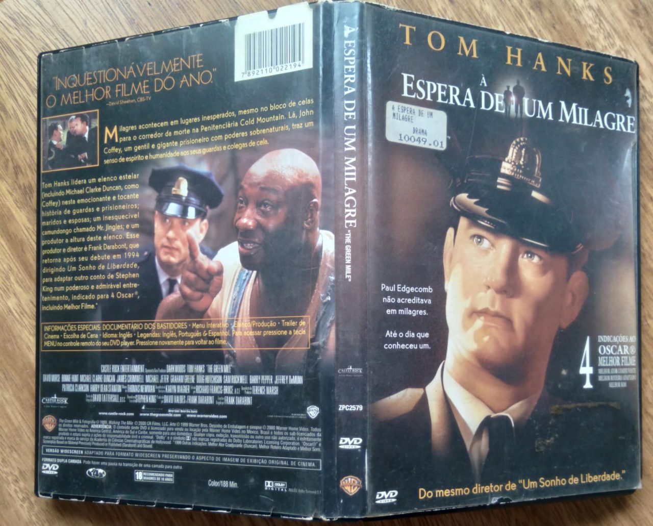 | Casa do Colecionador Dvd A Espera de um Milagre legendado / Tom Hanks.