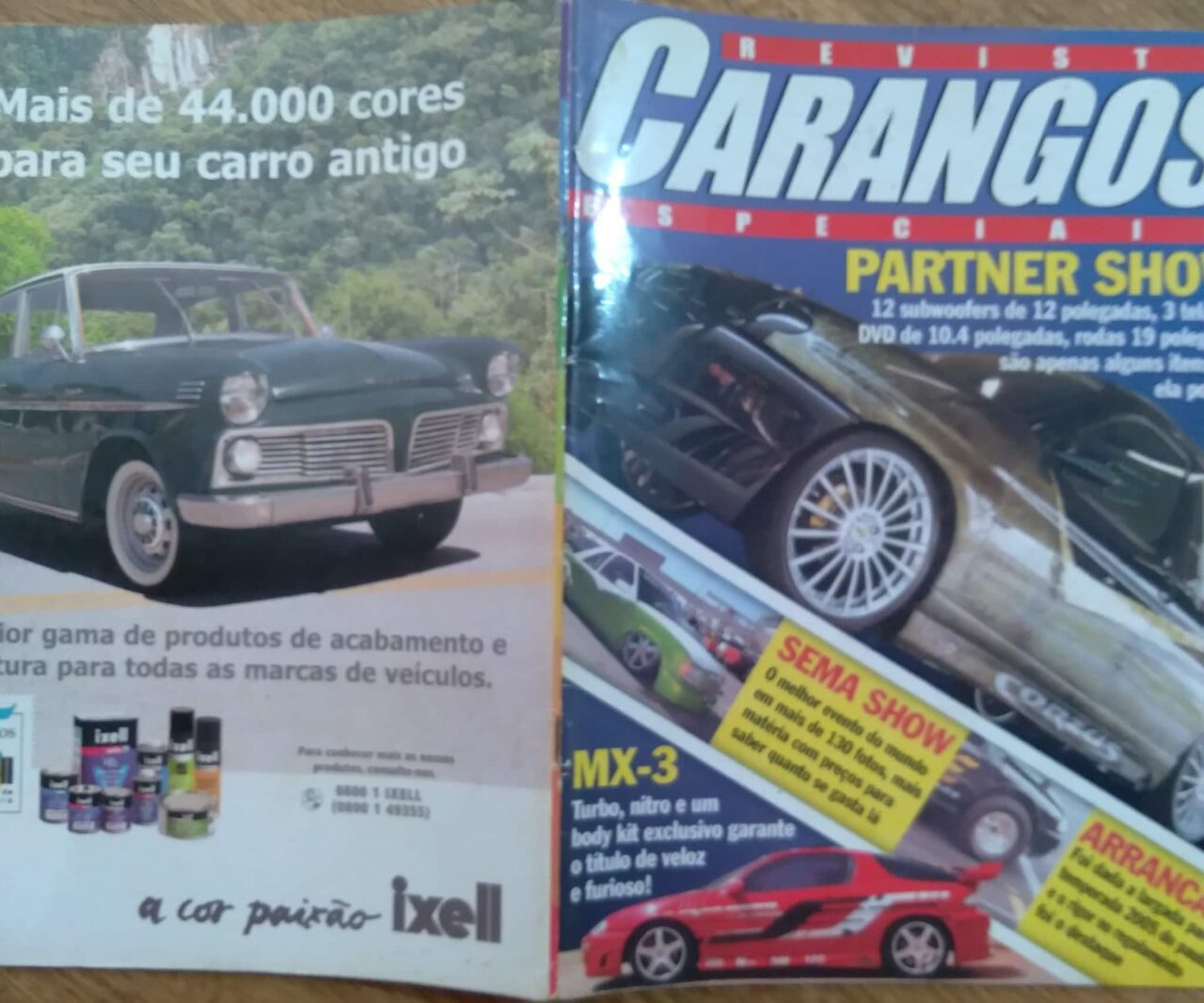 | Casa do Colecionador Ed Escala Revista Carangos Especiais 11 / Sema Show Partner Arrancada.