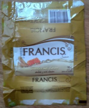 Embalagem de papel Sabonete Francis Suave 90g / Sandalo e mel silvestre.