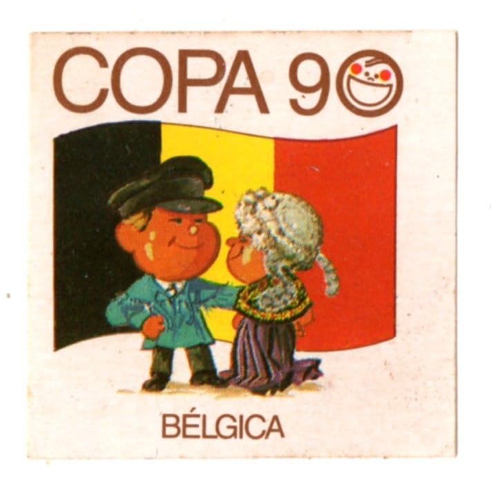 | Casa do Colecionador Figurinha Elma Chips - Copa 90 - Belgica - Usada