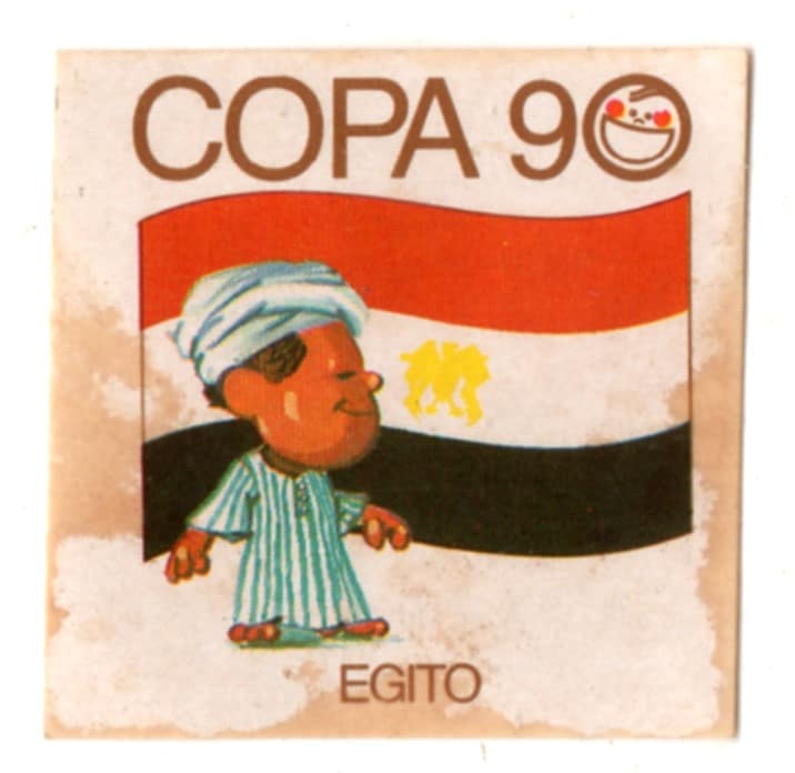 | Casa do Colecionador Figurinha Elma Chips - Copa 90 - Egito - Usada