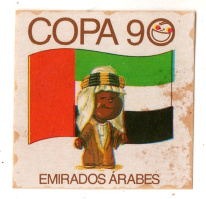 | Casa do Colecionador Figurinha Elma Chips - Copa 90 - Emirados Arabes - Usada