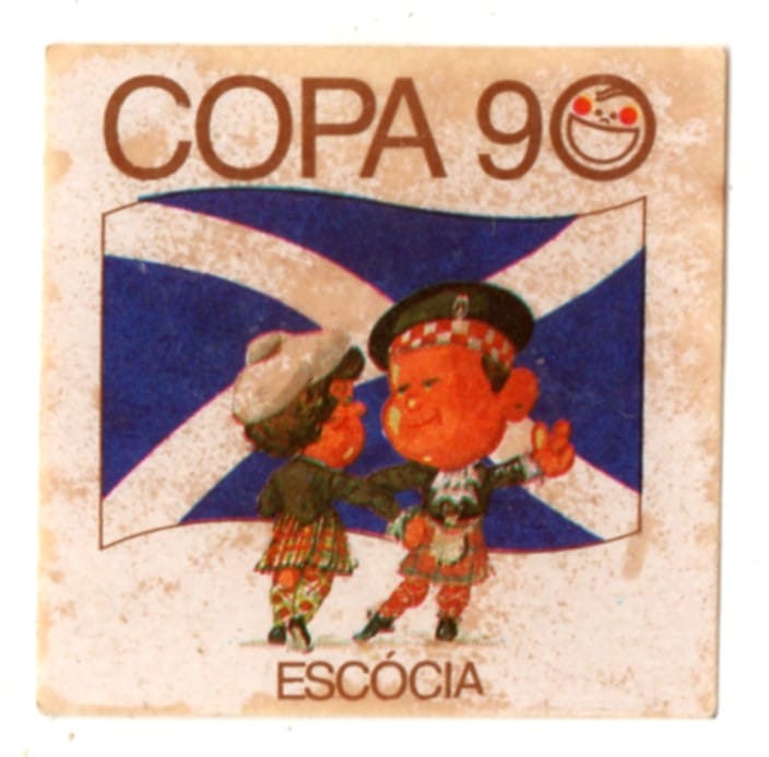 | Casa do Colecionador Figurinha Elma Chips - Copa 90 - Escocia - Usada