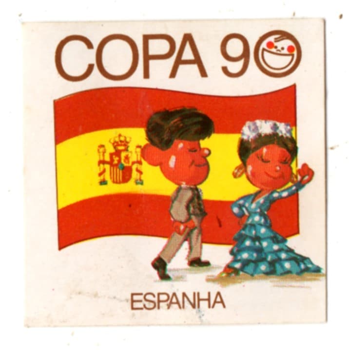 | Casa do Colecionador Figurinha Elma Chips - Copa 90 - Espanha - Usada