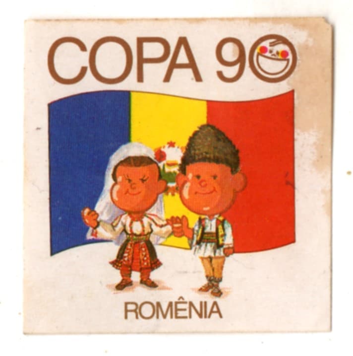 | Casa do Colecionador Figurinha Elma Chips - Copa 90 - Romenia - Usada