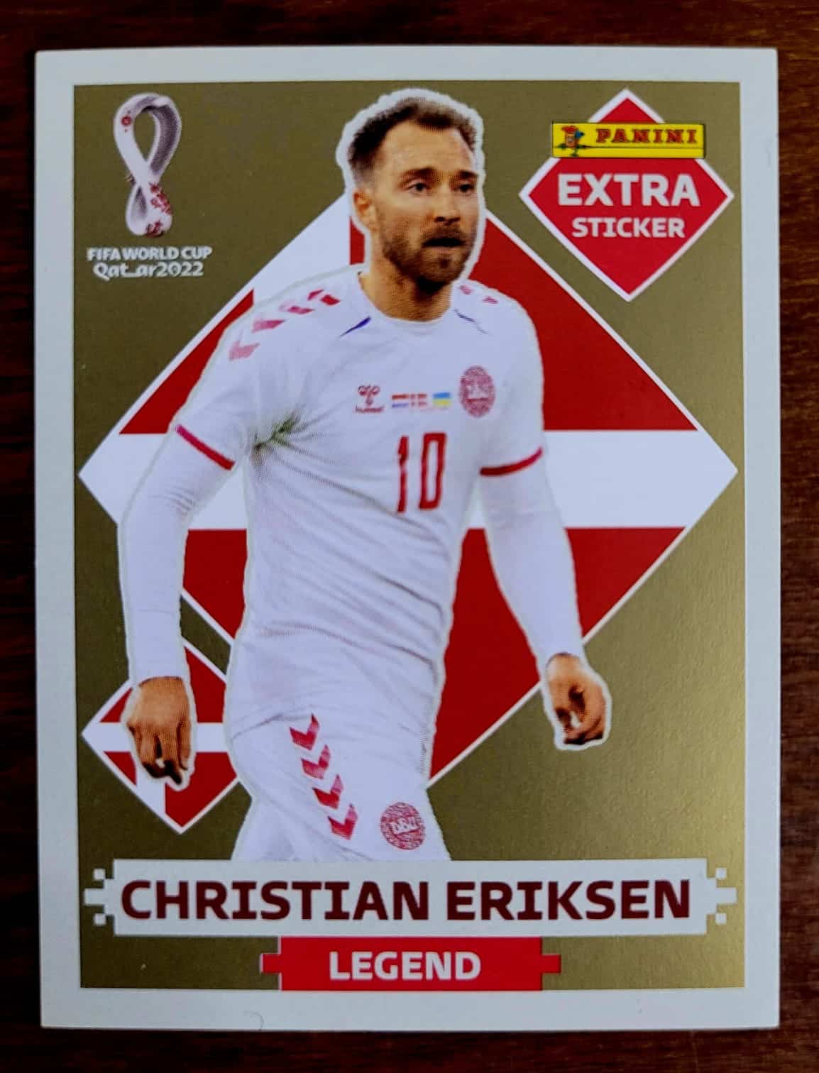 | Casa do Colecionador Figurinha Extra Sticker Christian Eriksen Dinamarca Ouro Panini Copa Do Mundo 2022 Qatar