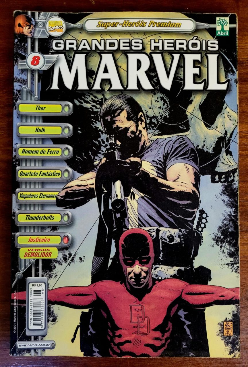 | Casa do Colecionador Grandes Heróis Marvel (3ª Série) Nº 08 (Editora Abril) Março 2001
