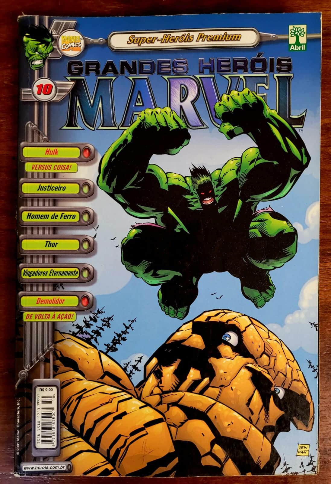 | Casa do Colecionador Grandes Heróis Marvel (3ª Série) Nº 10 (Editora Abril) Maio 2001