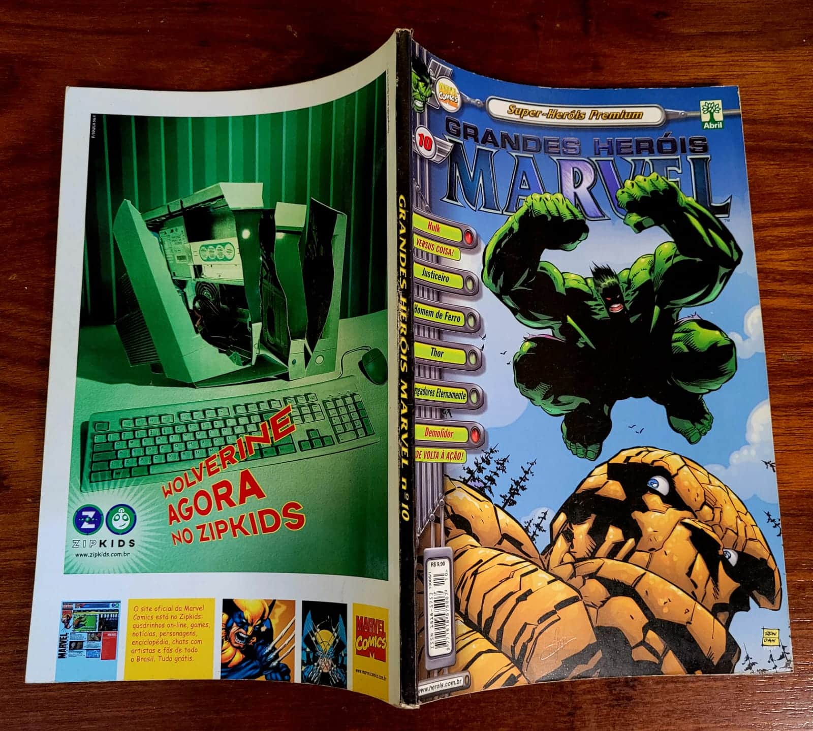 | Casa do Colecionador Grandes Heróis Marvel (3ª Série) Nº 10 (Editora Abril) Maio 2001