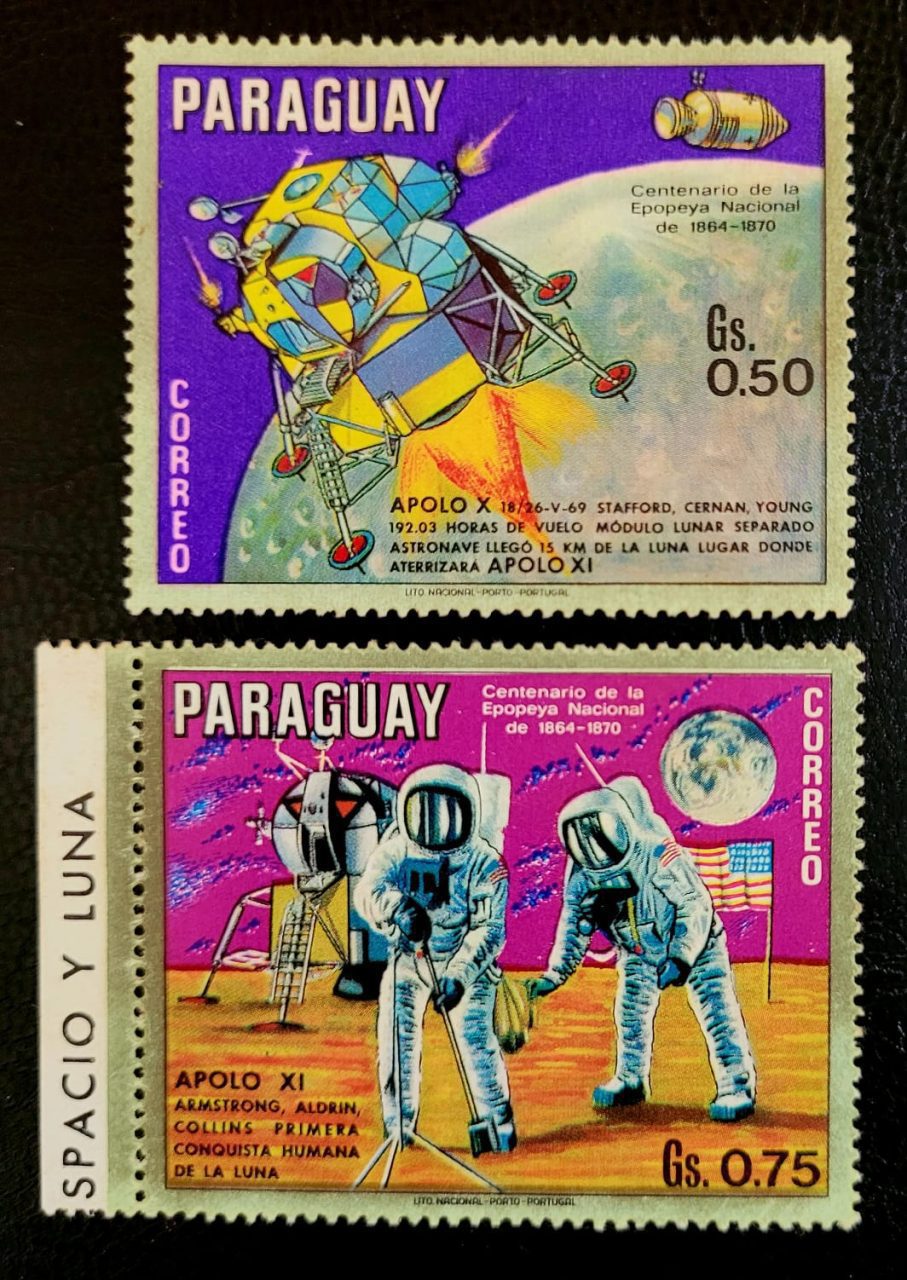 | Casa do Colecionador Paraguai - SW Nº 2089 a 2090 - Programa Apollo (Série Completa) Novo - 19/10/1970 - Selos
