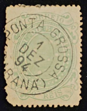 Regulares - RHM 070 a (Usado) Cruzeiro do Sul - 20 Réis - 20/01/1890 (Selos da República)
