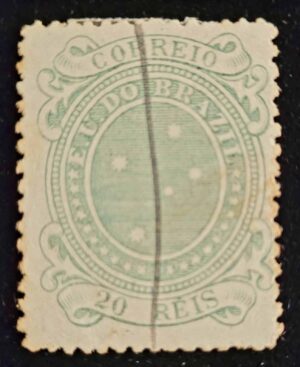 Regulares - RHM 070 A (Usado) Cruzeiro do Sul - 20 Réis - 20/01/1890 (Selos da República)