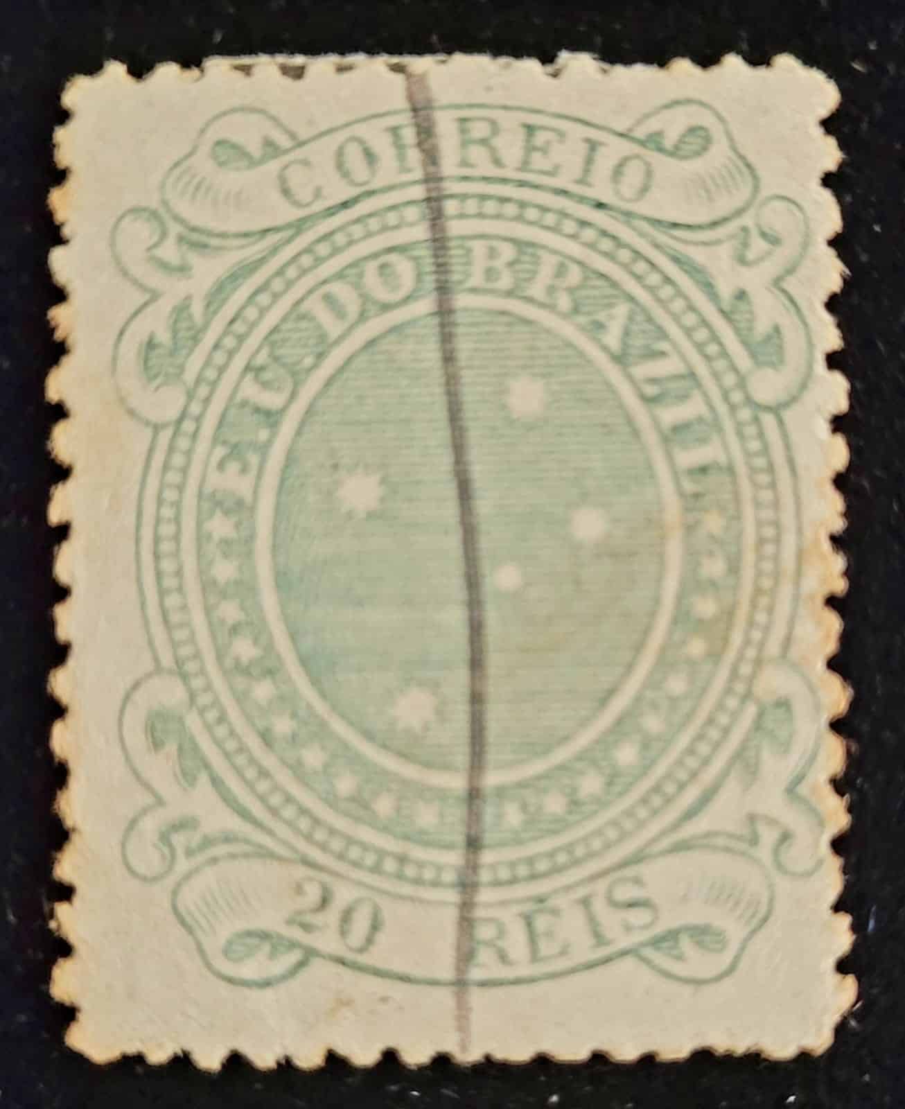 | Casa do Colecionador Regulares - RHM 070 A (Usado) Cruzeiro do Sul - 20 Réis - 20/01/1890 (Selos da República)