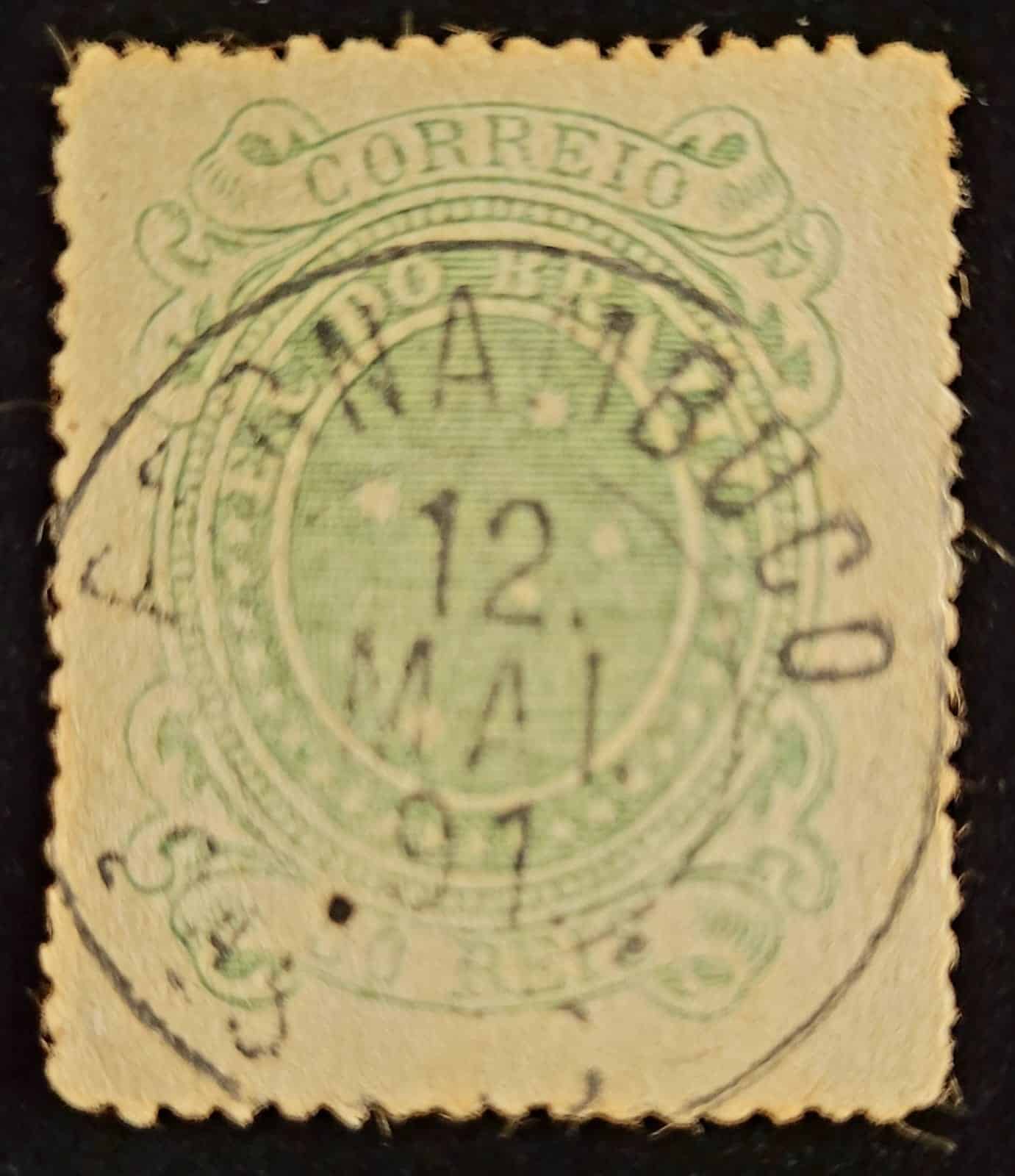 Regulares - RHM 071 B (Usado) Cruzeiro do Sul - 50 Réis - 20/01/1890 (Selos da República)