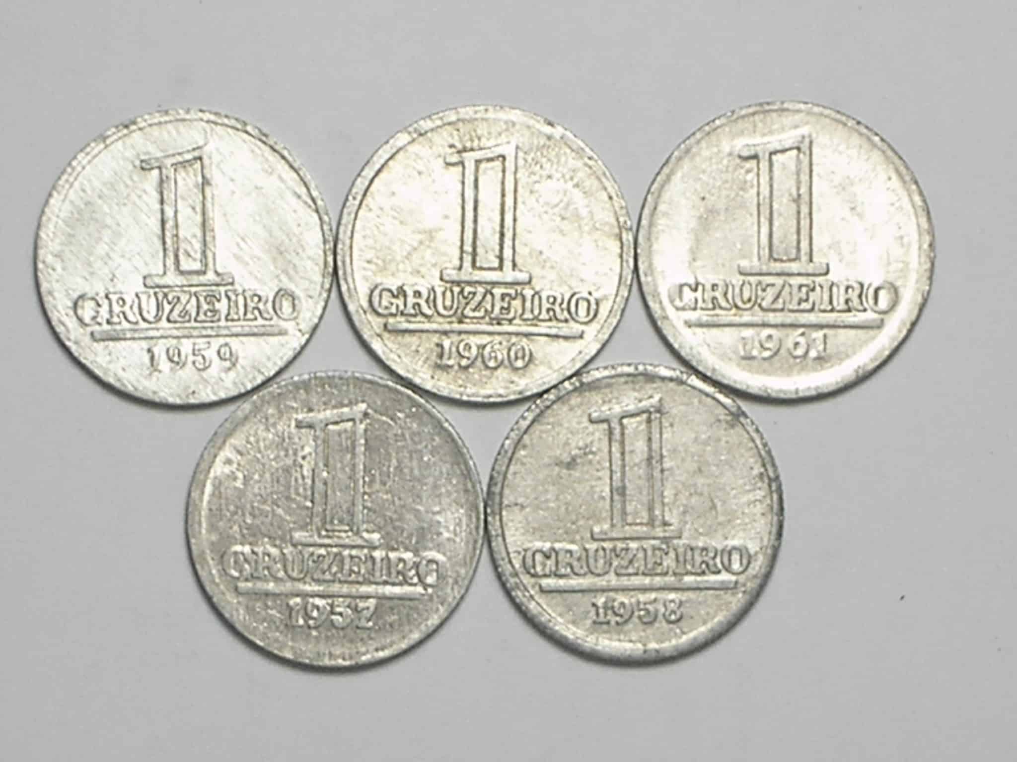 | Casa do Colecionador Todas as datas 1 Cruzeiro - 1957/1958/1959/1960/1961