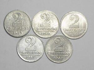 -)) Todas as datas 2 Cruzeiros - 1957/1958/1959/1960/1961 (1957 é data escassa)