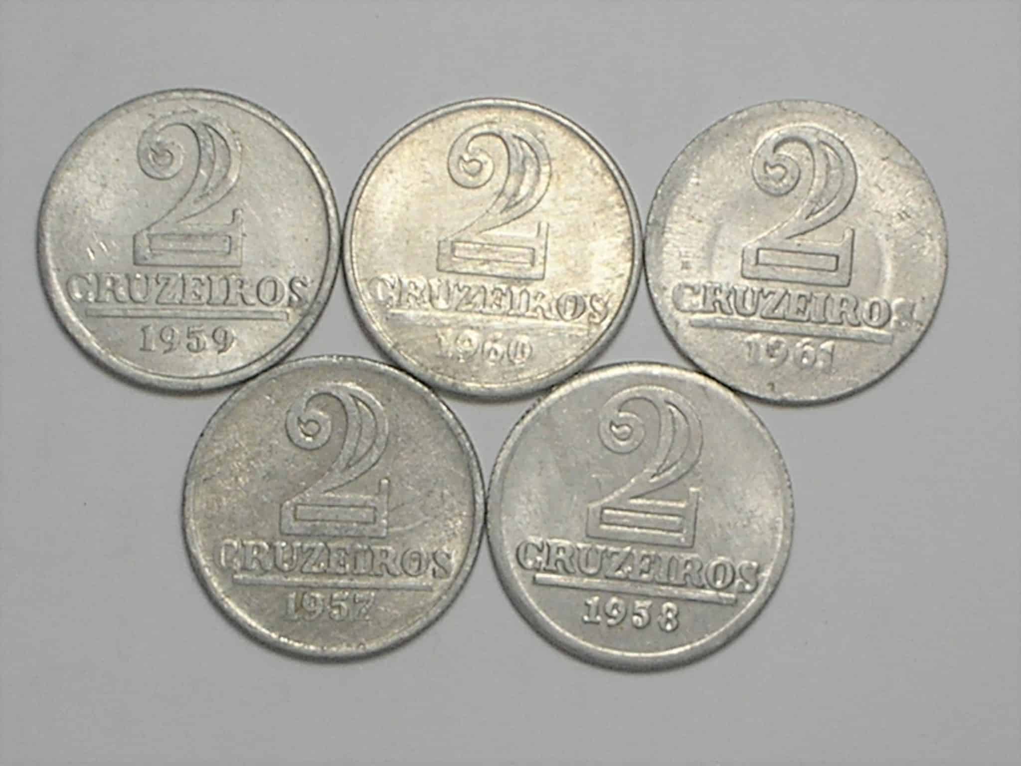 | Casa do Colecionador Todas as datas 2 Cruzeiros - 1957/1958/1959/1960/1961 (1957 é data escassa)