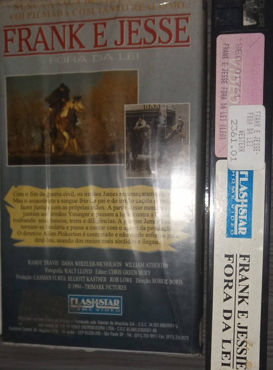 | Casa do Colecionador VHS - FRANK & JESSE: Fora Da Lei