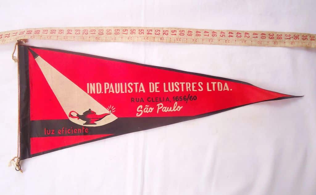 | Casa do Colecionador Antiga Flamula - Industria Paulista de Lustres - Anos 60