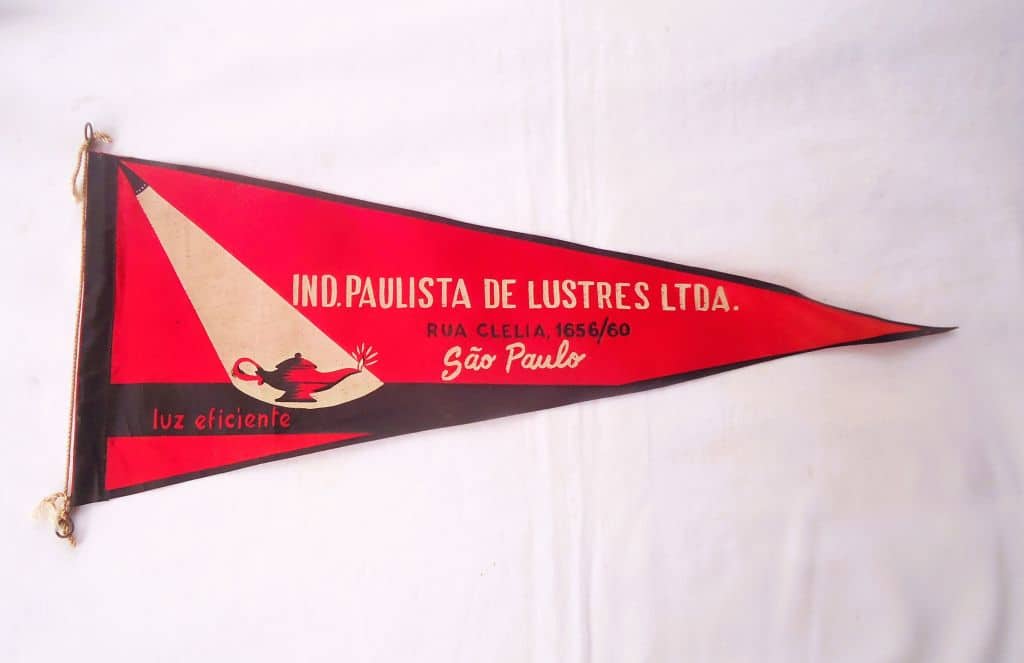 | Casa do Colecionador Antiga Flamula - Industria Paulista de Lustres - Anos 60