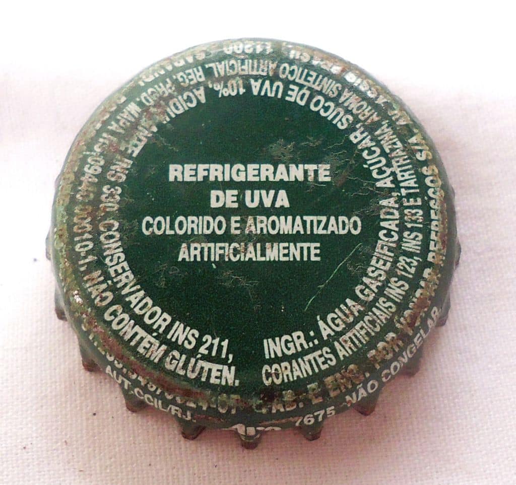 | Casa do Colecionador Antiga Tampinha Refrigerante Fanta Uva - Anos 90
