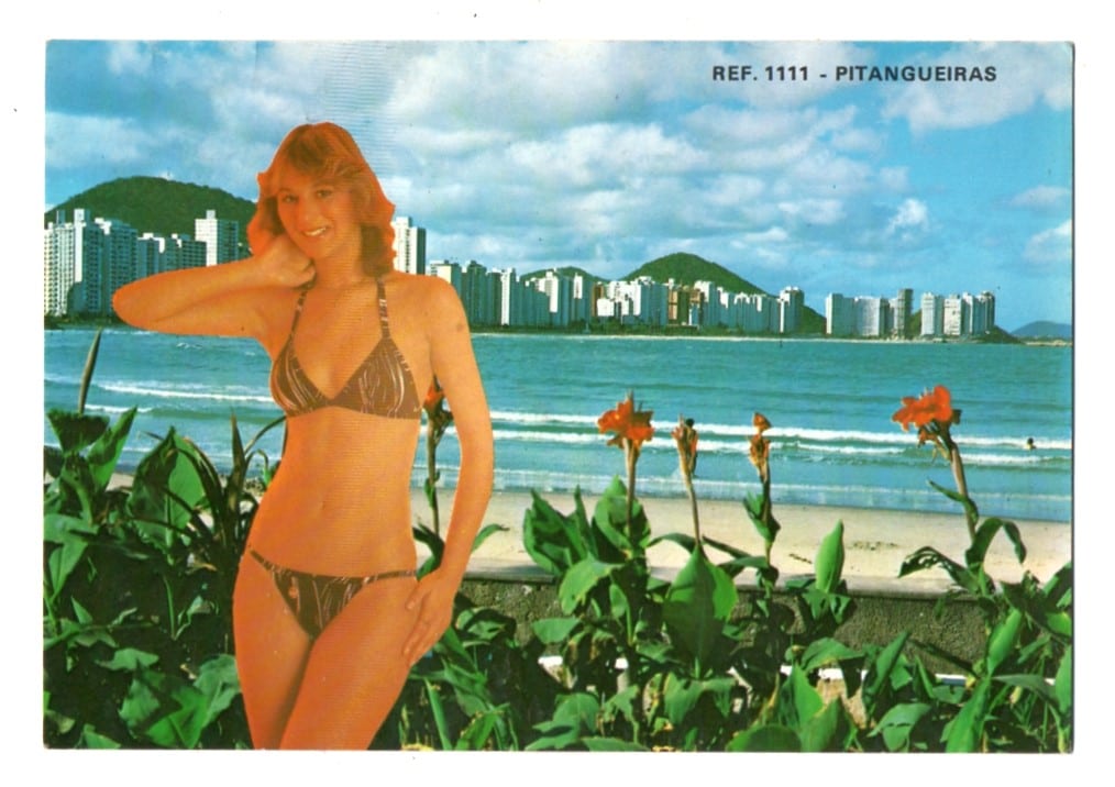 Cartão Postal - Pitangueiras - Guarujá - SP - Anos 80