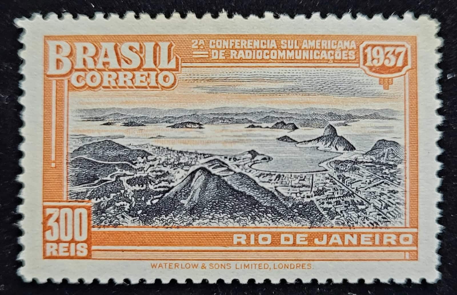 | Casa do Colecionador Comemorativos - RHM C0116 (Novo) 300 Réis - 2ª Conferência Sulamericana de Rádiocomunicações Rio de Janeiro/RJ - 09/06/1937 (Selos do Brasil)
