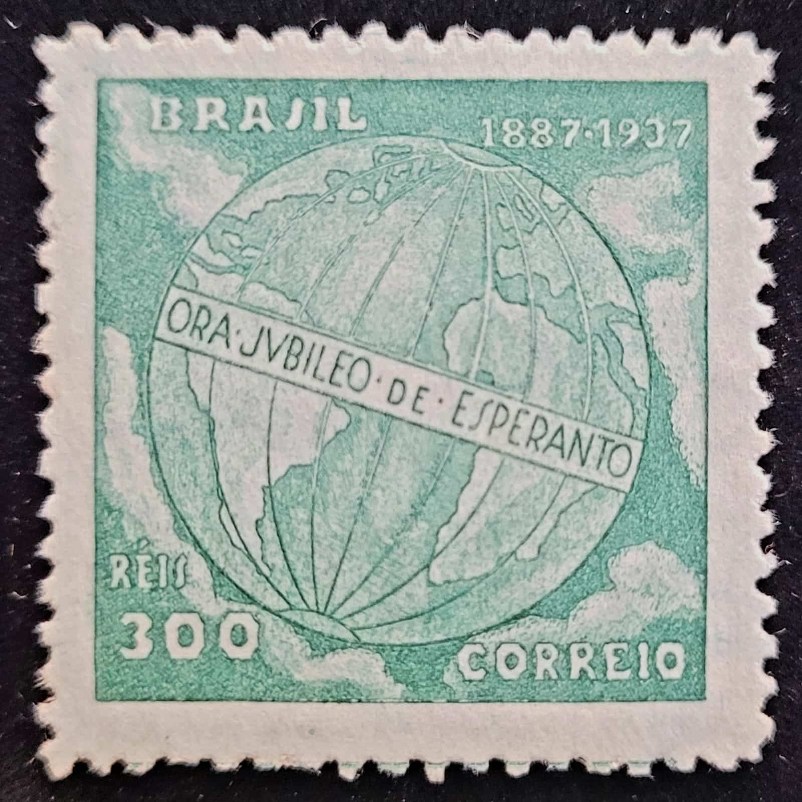 Comemorativos - RHM C0118 (Novo) 300 Réis - Cinquentenário do Esperanto - 04/09/1937 (Selos do Brasil)