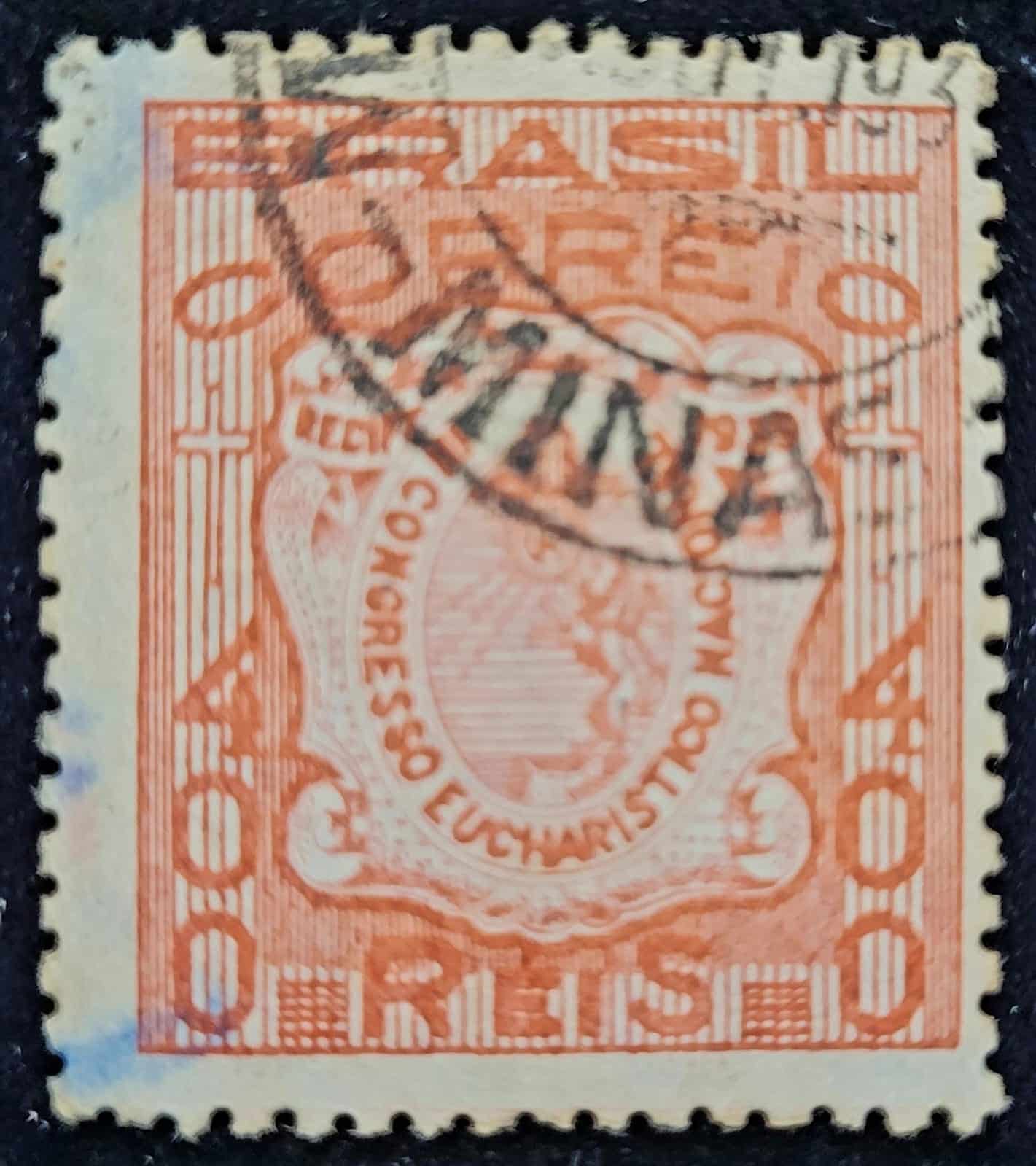 Comemorativos - RHM C0137 (Usado) 400 Réis - 3º Congresso Eucarístico Nacional Recife/PE - 03/09/1939 (Selos do Brasil)