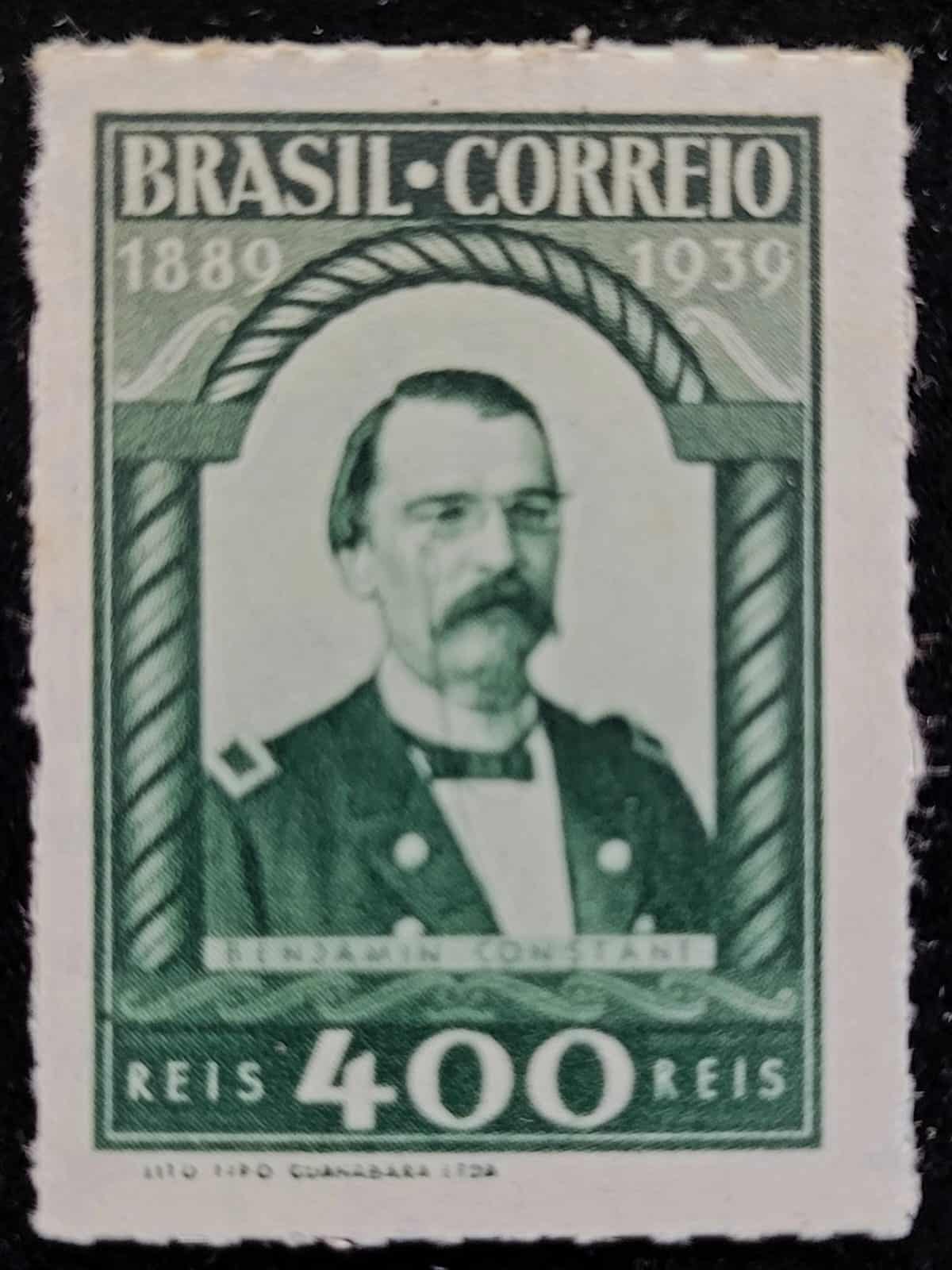 | Casa do Colecionador Comemorativos - RHM C0143 (Novo) 400 Réis - Cinquentenário da República - 15/11/1939 (Selos do Brasil)