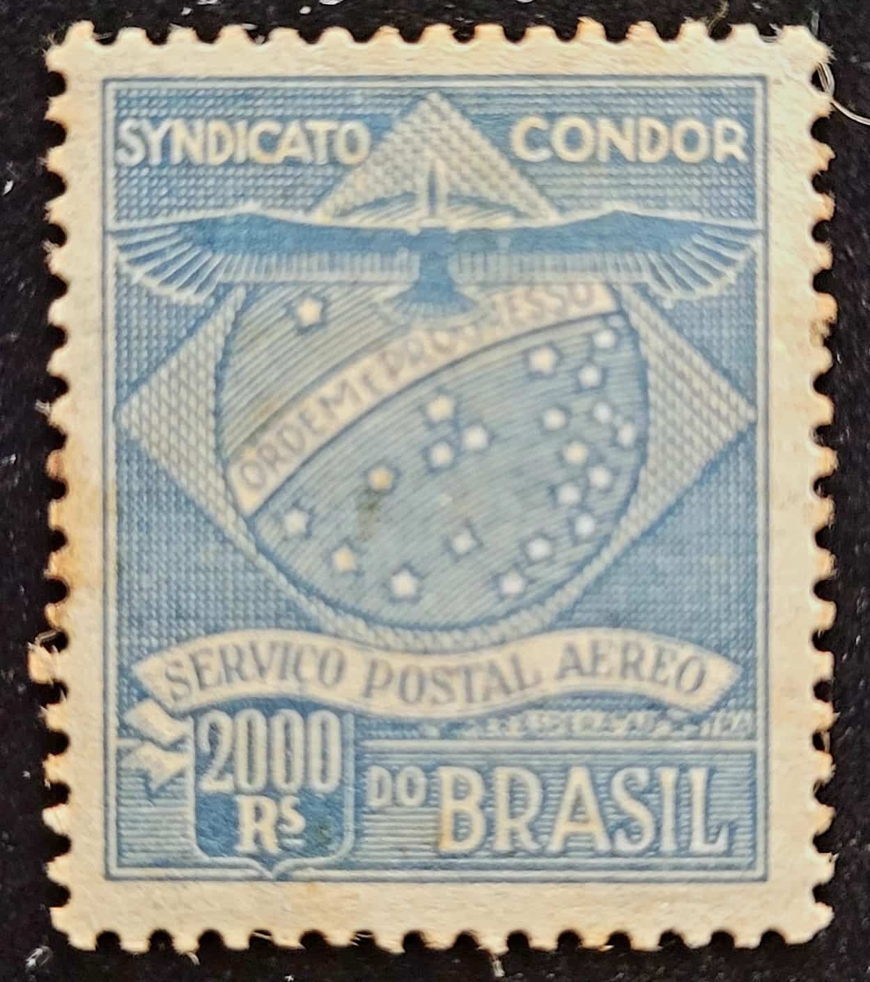 | Casa do Colecionador Condor - RHM K5 (Novo) 2.000 Réis - 08/11/1927 (Selos do Brasil)
