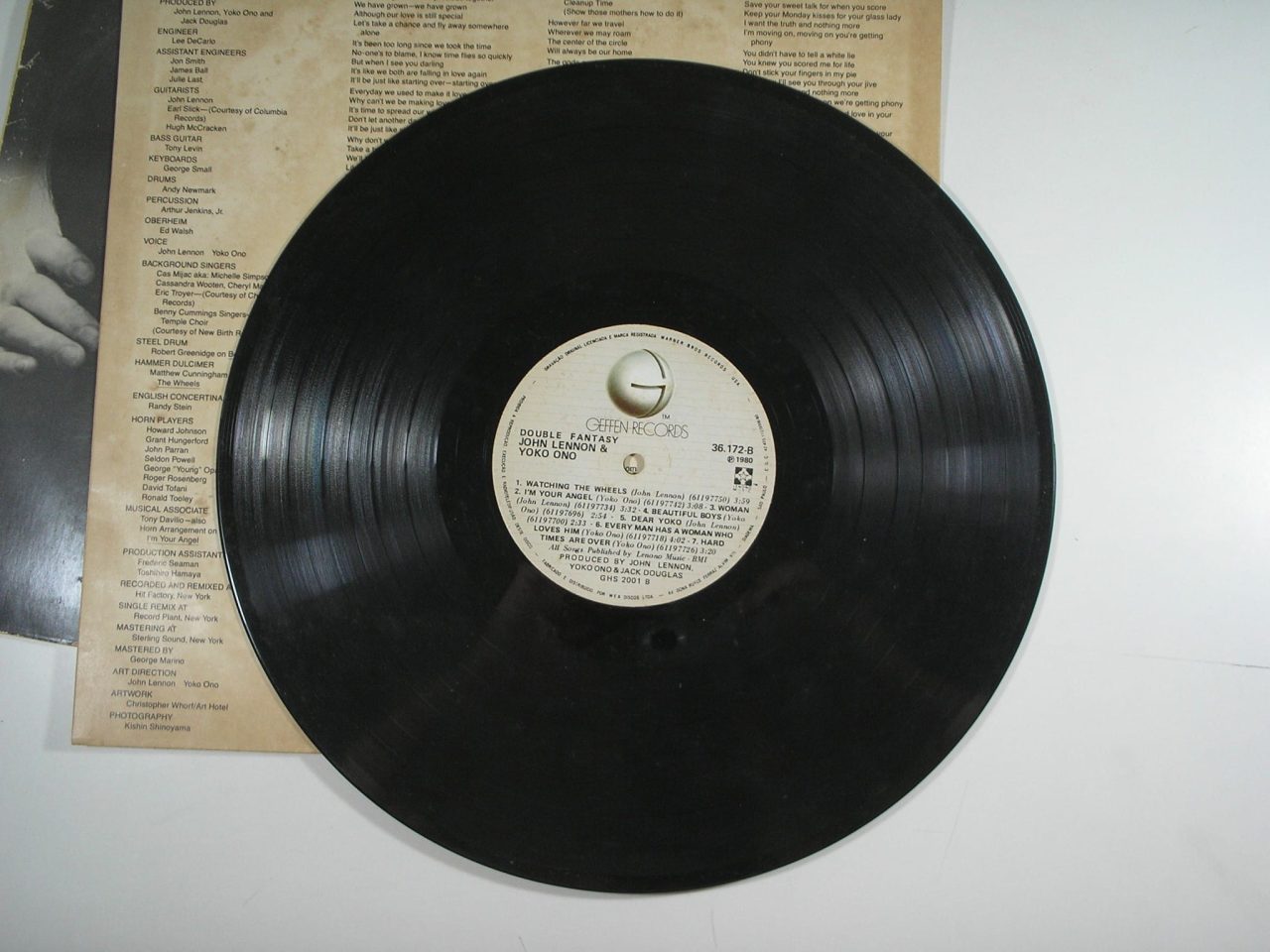 | Casa do Colecionador Disco Lp John Lennon and Yoko Ono - 1980 - Double fantasy / Segue letras das musicas / Muito bem conservado