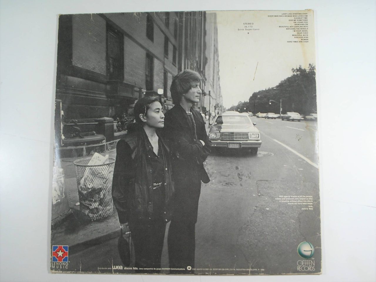 Disco Lp John Lennon and Yoko Ono - 1980 - Double fantasy / Segue letras das musicas / Muito bem conservado