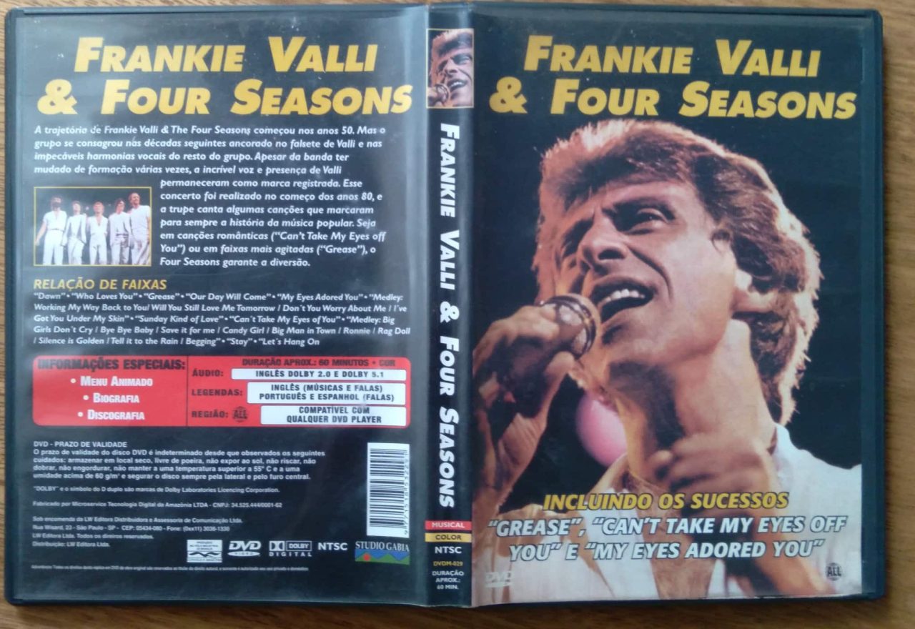 | Casa do Colecionador Dvd Frankie Valli e Four Seasons / Grease Dawn .
