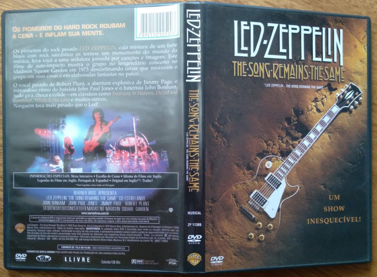 | Casa do Colecionador Dvd Led Zeppelin the song remains The same Show.