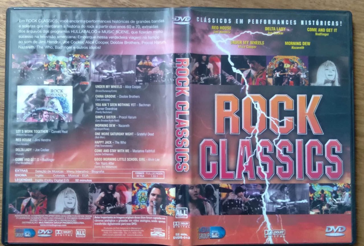| Casa do Colecionador Dvd Rock Classics / Jimi Hendrix Joe Cocker Nazareth....
