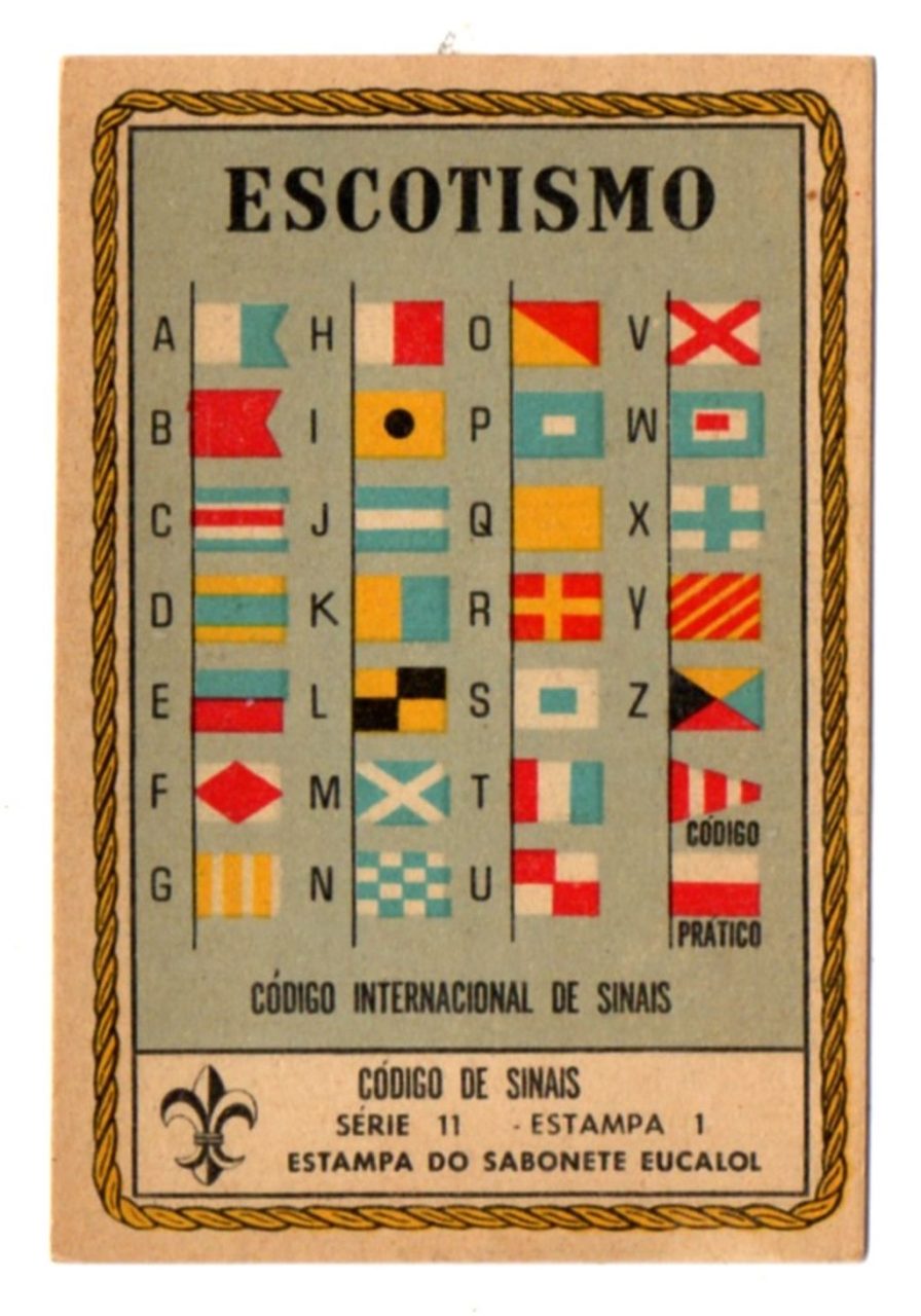 | Casa do Colecionador Estampas Eucalol Escotismo - Serie 11 - Estampa 1 - 1957