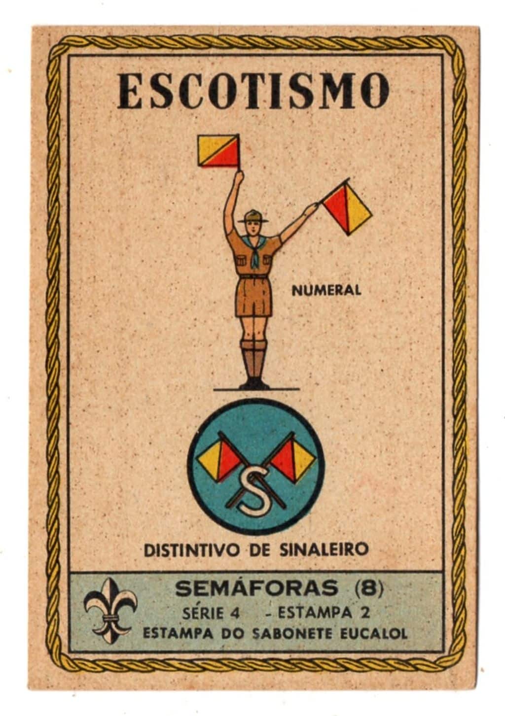 | Casa do Colecionador Estampas Eucalol Escotismo - Serie 4 - Estampa 2 - 1957