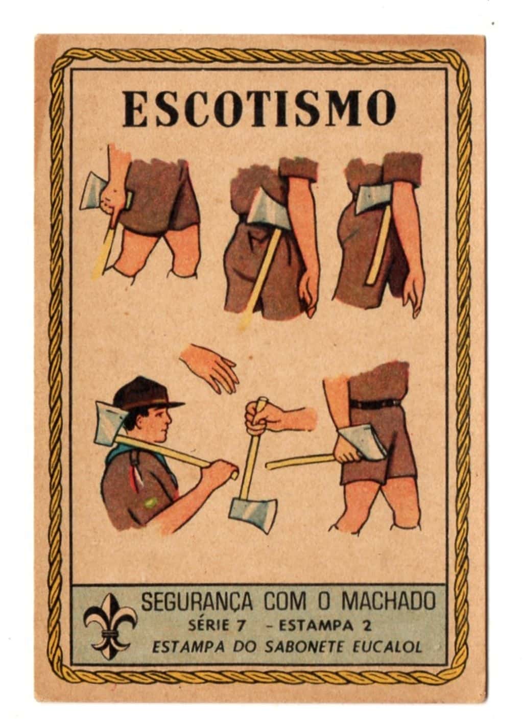 | Casa do Colecionador Estampas Eucalol Escotismo - Serie 7 - Estampa 2 - 1957