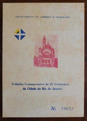 Folhinha Comemorativa - RHM F-O-15 - 4º Centenário do Rio de Janeiro - 05/03/1965