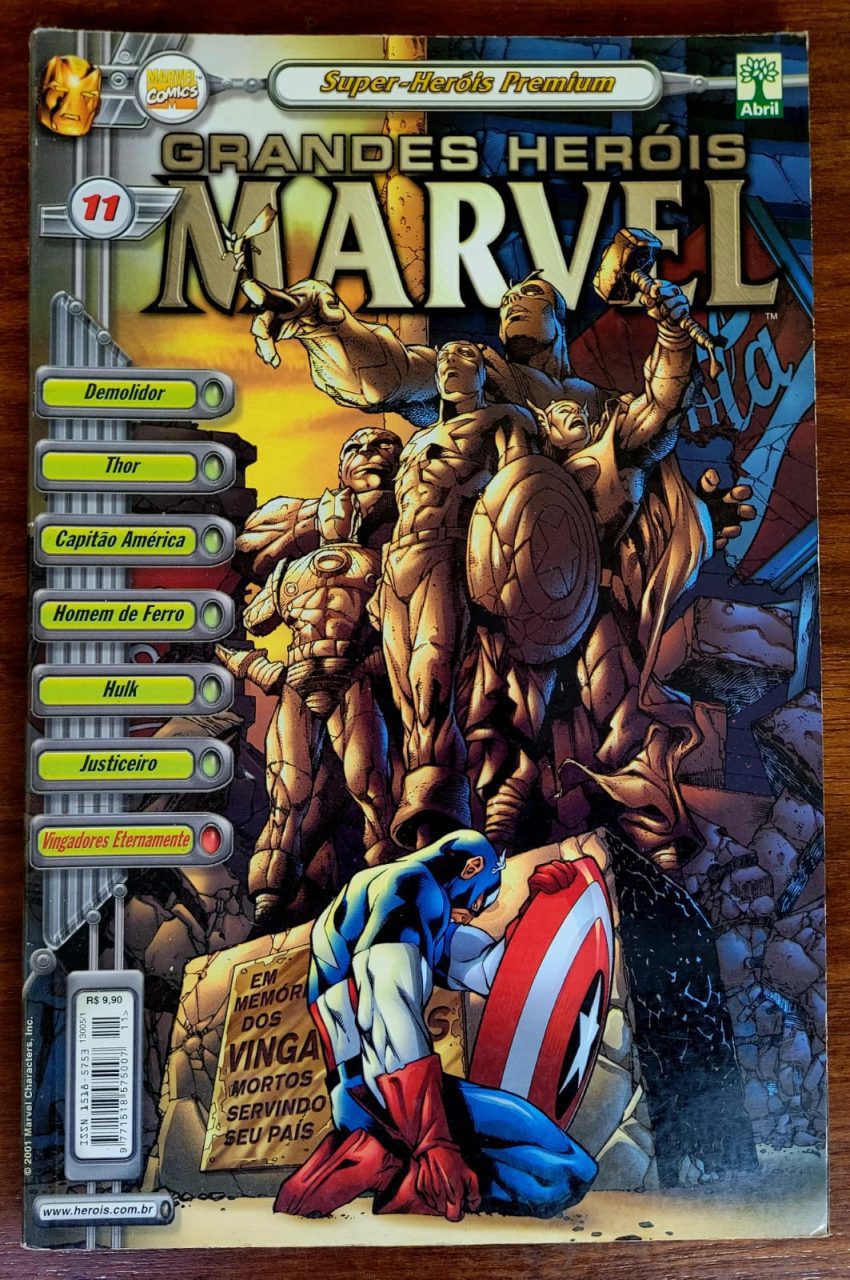 | Casa do Colecionador Grandes Heróis Marvel (3ª Série) Nº 11 (Editora Abril) Junho 2001