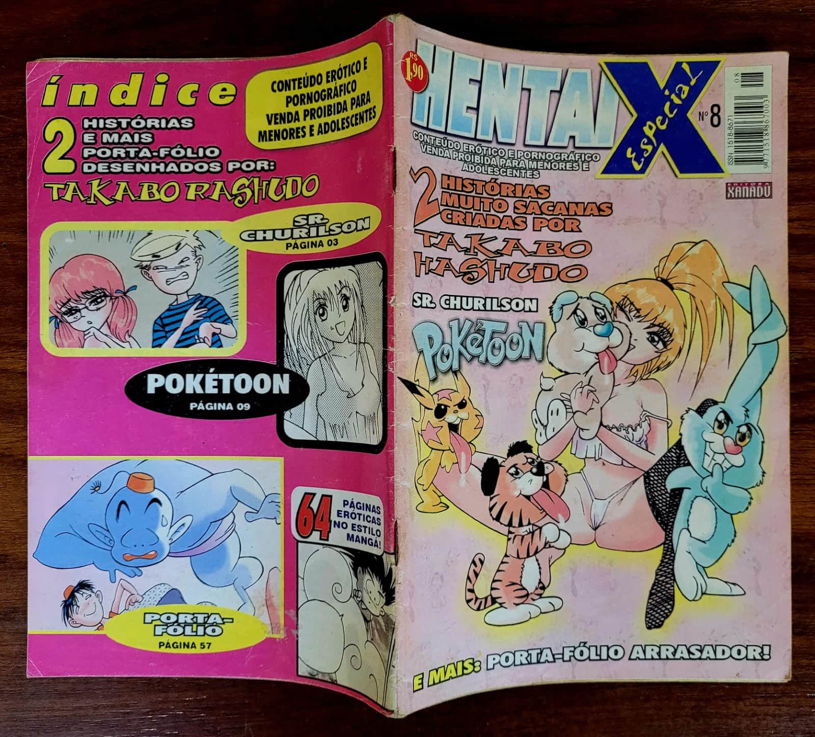 | Casa do Colecionador Hentai X Especial Nº 8 (Editora Xanadu) Quadrinhos Eróticos