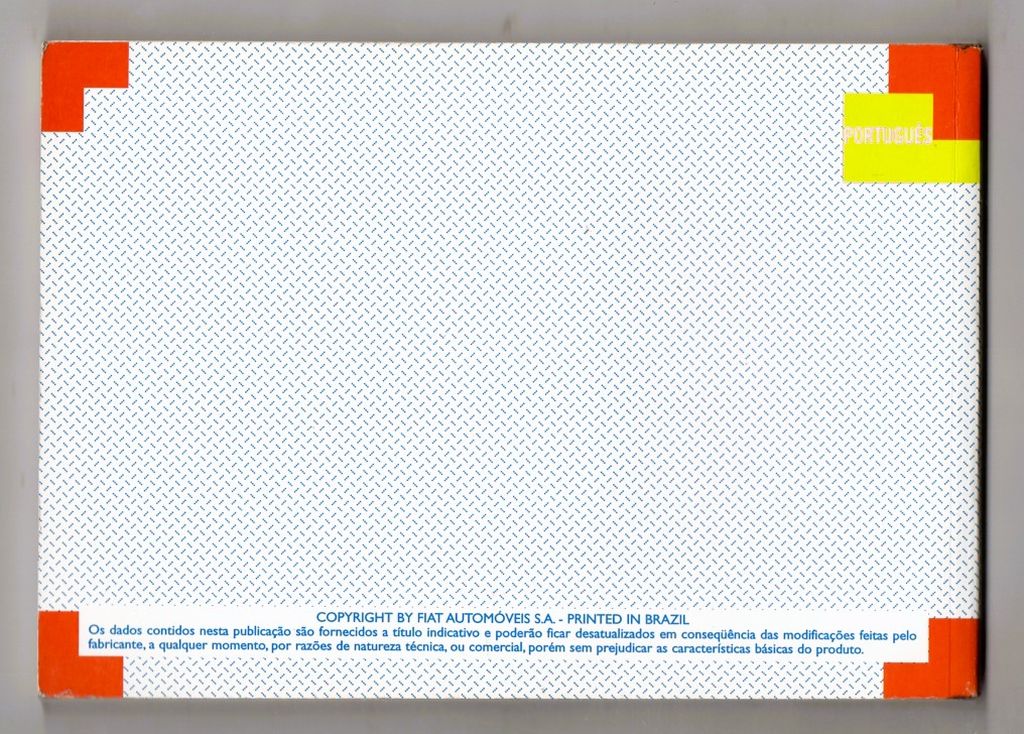 | Casa do Colecionador Manual Do Proprietario Fiat Palio - 1999