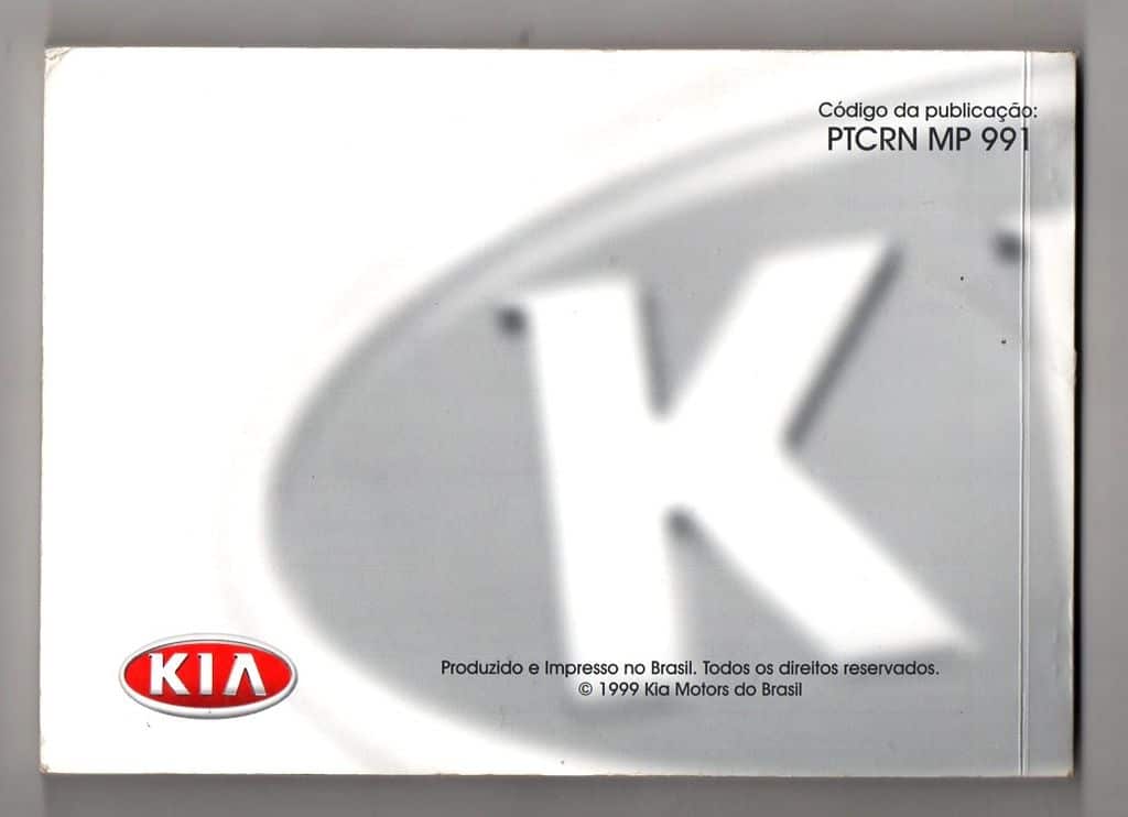 | Casa do Colecionador Manual Proprietario Kia Carens - 2000 / 2001